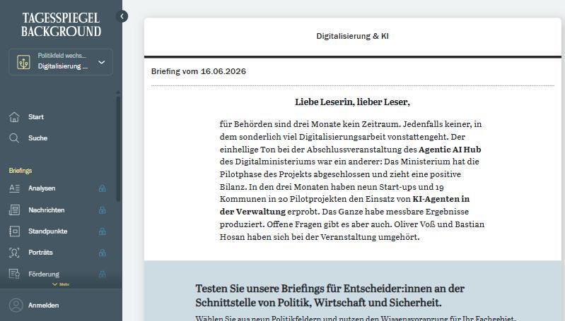 Tagesspiegel Background