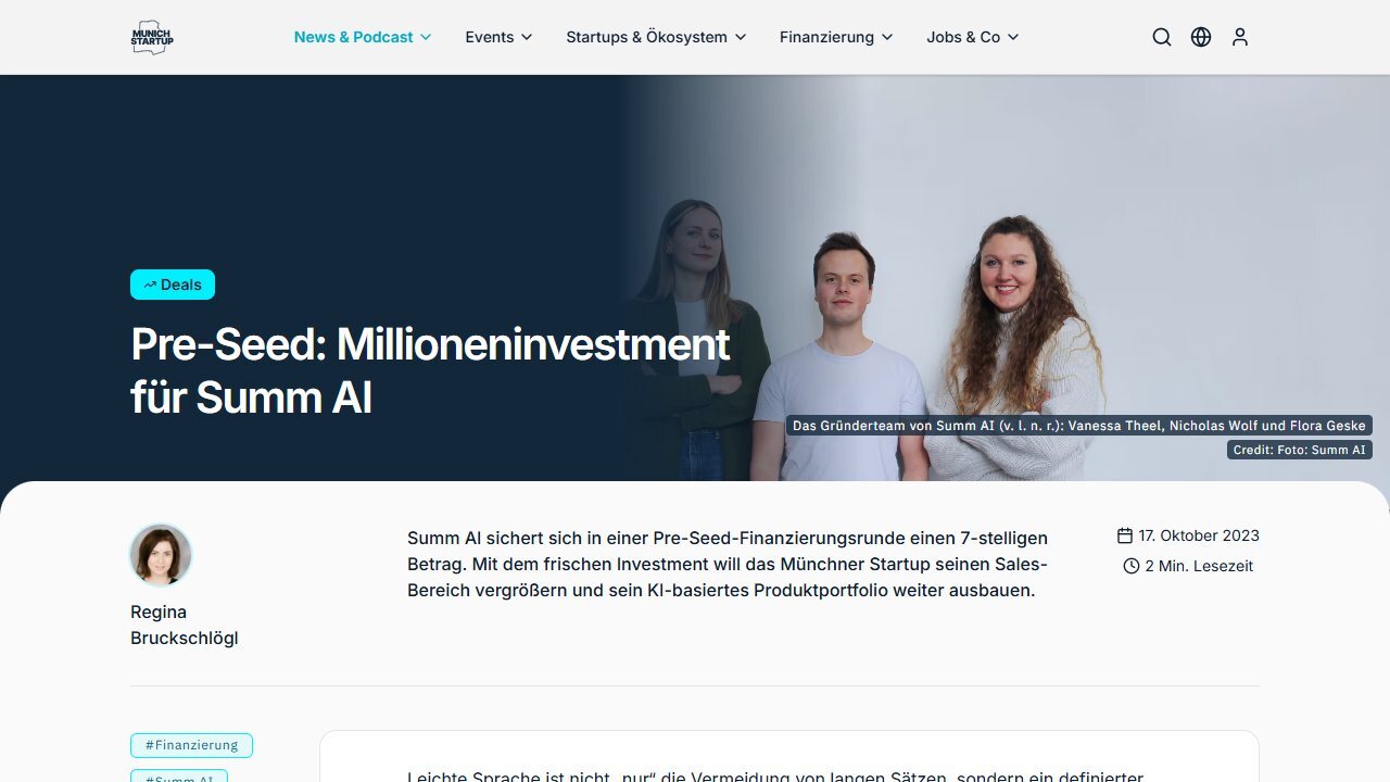 Munich Startup