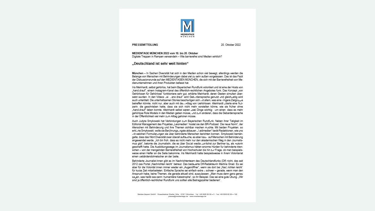 Medientage München